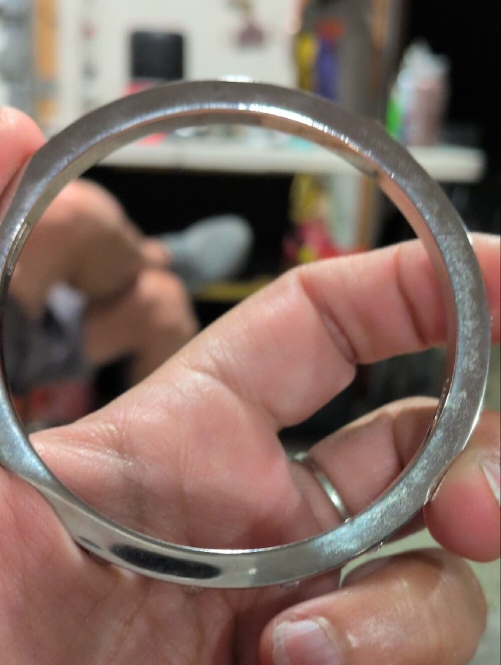 Coach Silver Studded Bangle Bracelet - Picture 4 of 8